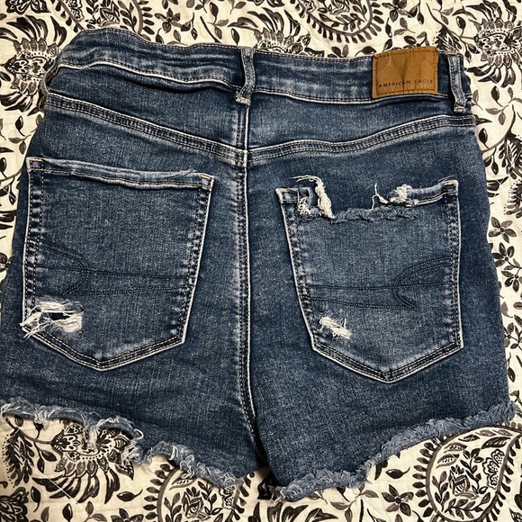 American Eagle Denim Shortie Shorts - Picture 2 of 6